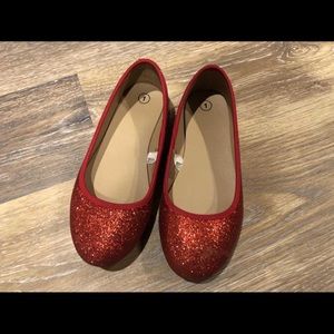 Red sparkly dress shoes